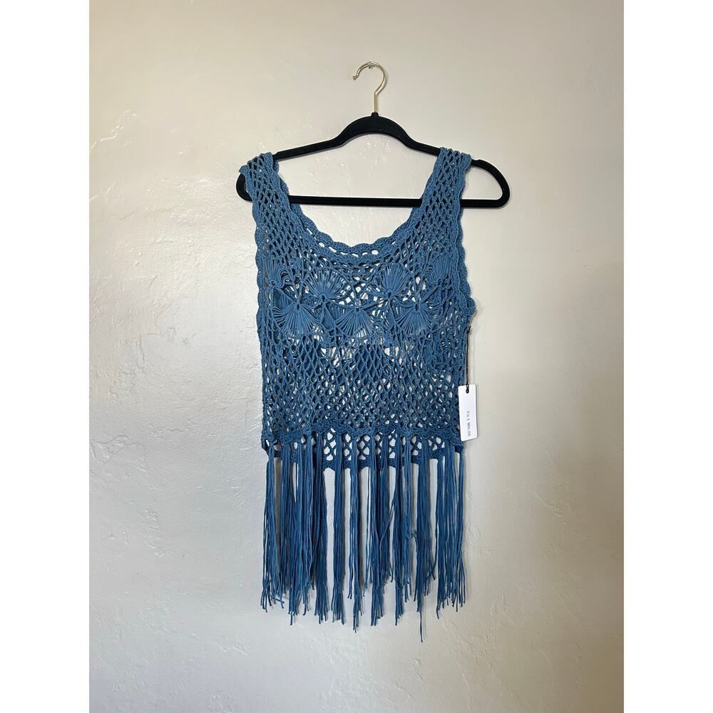 Anthropologie Blue bohemian Top - Picture 2 of 3